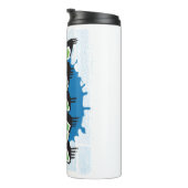 ADAM Jouw naam Graffiti Art Wall Thermal tumbler Thermosbeker (Geroteerd rechts)