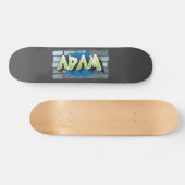 Adam Jouw naam Graffiti Brick Wall stilgezet Persoonlijk Skateboard (Horizontaal)