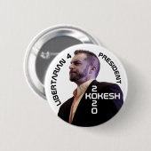Adam Kokesh voor President 2020 Ronde Button 5,7 Cm (Voorkant /achterkant)