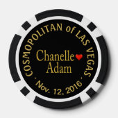 Adam Las Vegas Casino Chip | rood goud (Achterkant)