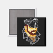 Adam Likes Leather Hat  Magneet (Voorkant / Achterkant)