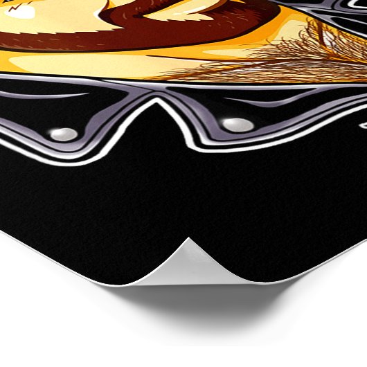 Adam Likes Leather Hat  Poster (Hoek)