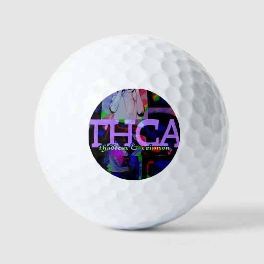 Adam Moyer Originele "THCA" Zeldzaam Golfballen (Voorkant)