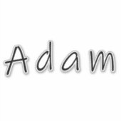 Adam, naam voor Adam Sticker (Voorkant)
