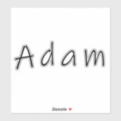 Adam, naam voor Adam Sticker (Vel)