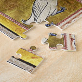 ADAM NAMING DIEREN, MEDIEVAL BESTIARY, DEERS, LION LEGPUZZEL (Zijkant)