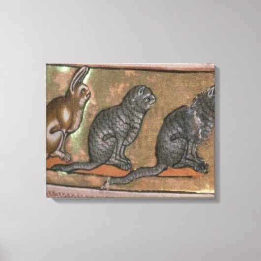 Adam noemde de dieren uit Noord-Midlands Canvas Afdruk (Voorkant)