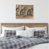 Adam noemde de dieren uit Noord-Midlands Canvas Afdruk (Insitu (Slaapkamer))