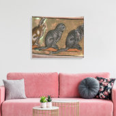 Adam noemde de dieren uit Noord-Midlands Canvas Afdruk (Insitu (Woonkamer))