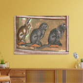 Adam noemde de dieren uit Noord-Midlands Canvas Afdruk (Insitu (Woonkamer))