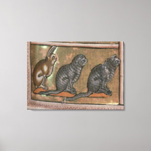 Adam noemde de dieren uit Noord-Midlands Canvas Afdruk