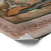 Adam noemde de dieren uit Noord-Midlands Poster (Hoek)