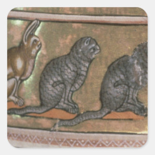 Adam noemde de dieren uit Noord-Midlands Vierkante Sticker