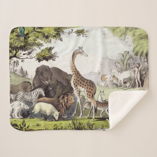 Adam noemt de schepselen sherpa deken (Voorkant (horizontaal))