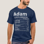 ADAM Nutrition Funny Birthday Personalized Name T-shirt (Voorkant)