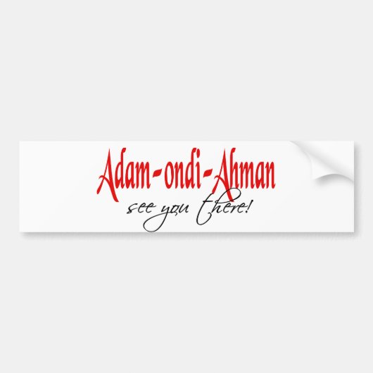 Adam Ondi Ahman Bumpersticker (Voorkant)