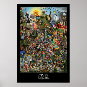 Adam Parsons ART - Tijden van Rijmen - Poster