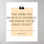 Adam Peaty Quote Poster (Voorkant)