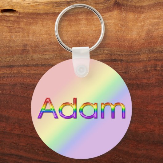 Adam - Regenboog - Sleutelhanger - 003 (Voorkant)