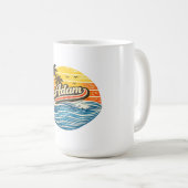 Adam Retro Zonsondergang Naamontwerp Koffiemok (Voorkant rechts)