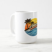 Adam Retro Zonsondergang Naamontwerp Koffiemok (Voorkant links)