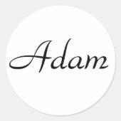 Adam Ronde Sticker (Voorkant)