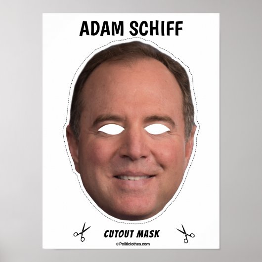 ADAM SCHIFF Halloween Masker Poster (Voorkant)
