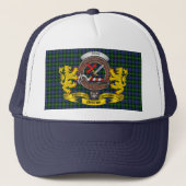 Adam Scottish Tartan & Badge Trucker Hat Trucker Pet (Voorkant)