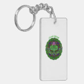Adam Scottish Tartan Celtic Thistle Sleutelhanger (Voorkant Links)