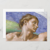 Adam, Sistine Chapel van Michelangelo Bedankkaart (Voorkant / Achterkant)