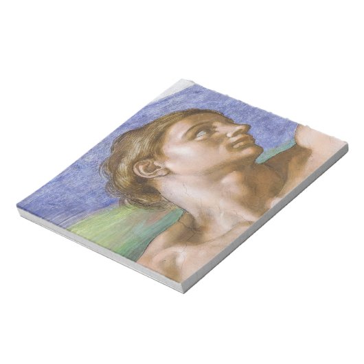 Adam, Sistine Chapel van Michelangelo Notitieblok (Linkerzijde)
