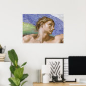 Adam, Sistine Chapel van Michelangelo Poster (Thuiskantoor)