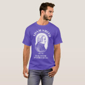 Adam Smith Grappige Economie Professor Onzichtbare T-shirt (Voorkant volledig)