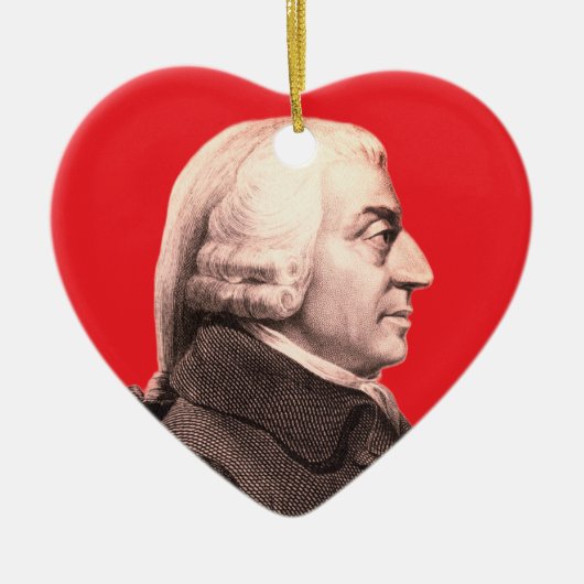 Adam Smith Keramisch Ornament (Voorkant)