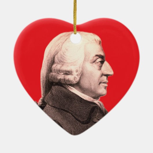 Adam Smith Keramisch Ornament (Achterkant)