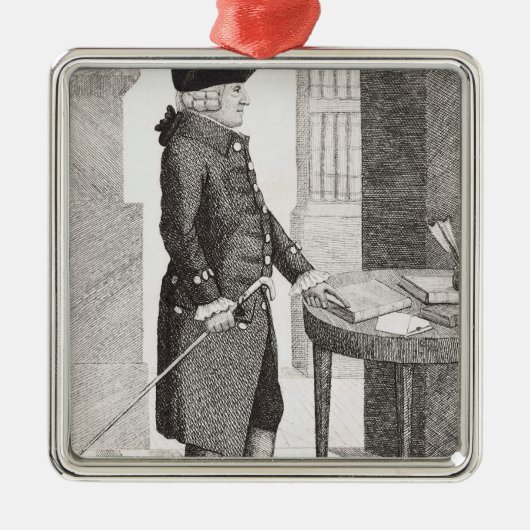 Adam Smith Metalen Ornament (Voorkant)