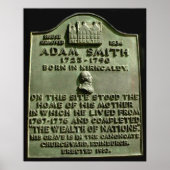 adam smith plaque poster (Voorkant)