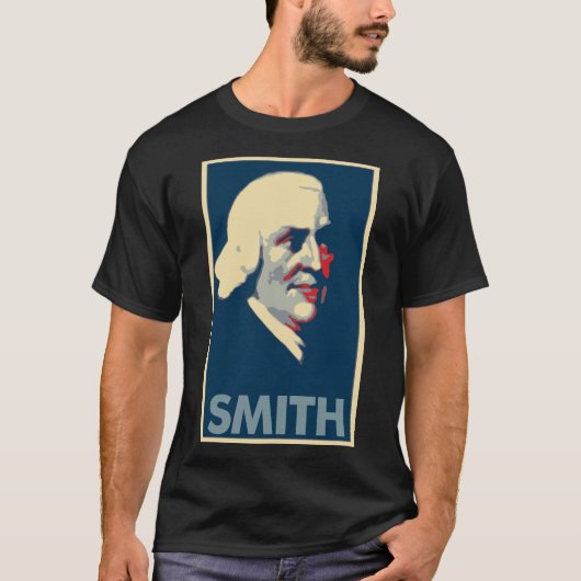 Adam Smith Poster Political Parody T-shirt (Voorkant)