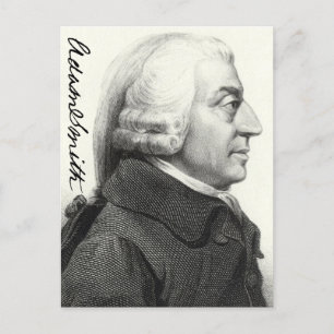 Adam Smith Profile (met handtekening) Briefkaart