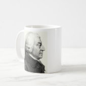 Adam Smith Profile (met handtekening) Koffiemok (Voorkant links)