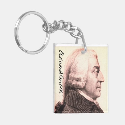 Adam Smith Profile/signature Sleutelhanger (Voorkant Links)