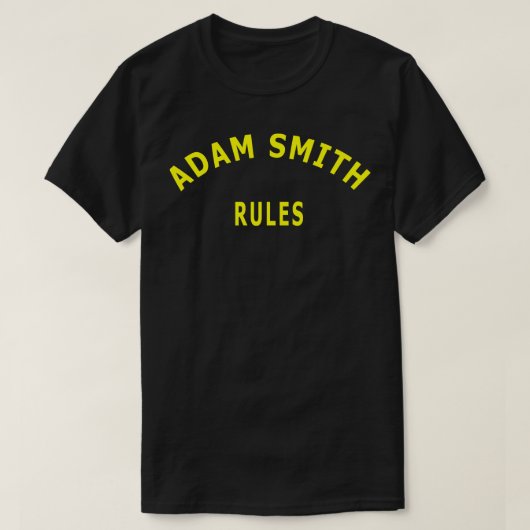 Adam Smith Rules T-shirt (Design voorkant)