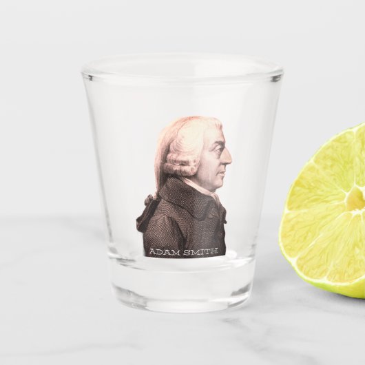 Adam Smith Shot Glas (Voorkant)