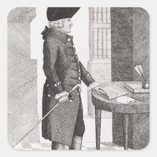 Adam Smith Vierkante Sticker (Voorkant)