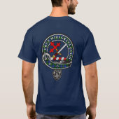 Adam Tartan Clan Badge gepersonaliseerd T-shirt (Achterkant)