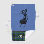 Adam Tartan Golf Towel Golfhanddoek (Insitu)