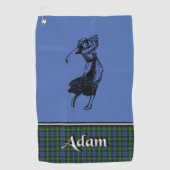 Adam Tartan Golf Towel Golfhanddoek (Voorkant)