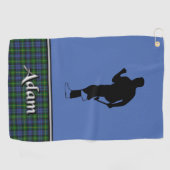 Adam Tartan Golf Towel Zijne Adam Golfhanddoek (Horizontaal)