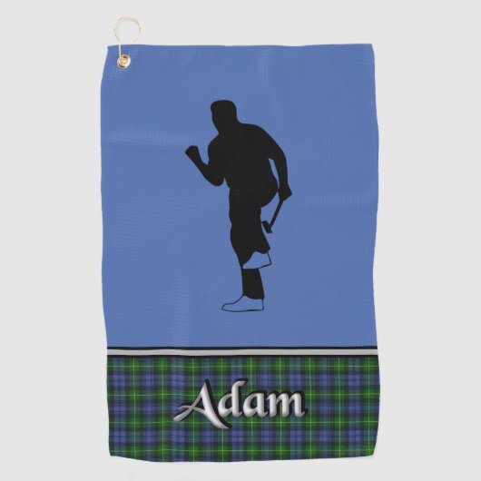 Adam Tartan Golf Towel Zijne Adam Golfhanddoek (Voorkant)