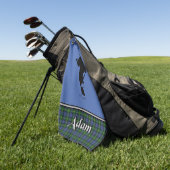 Adam Tartan Golfhanddoek Heren (Groen)